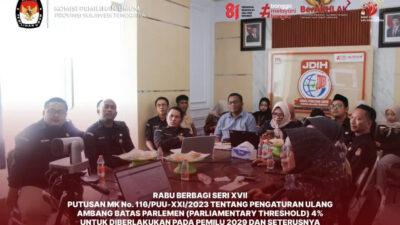 KPU Sultra Bahas Ambang Batas Parlemen dalam Rabu Berbagi